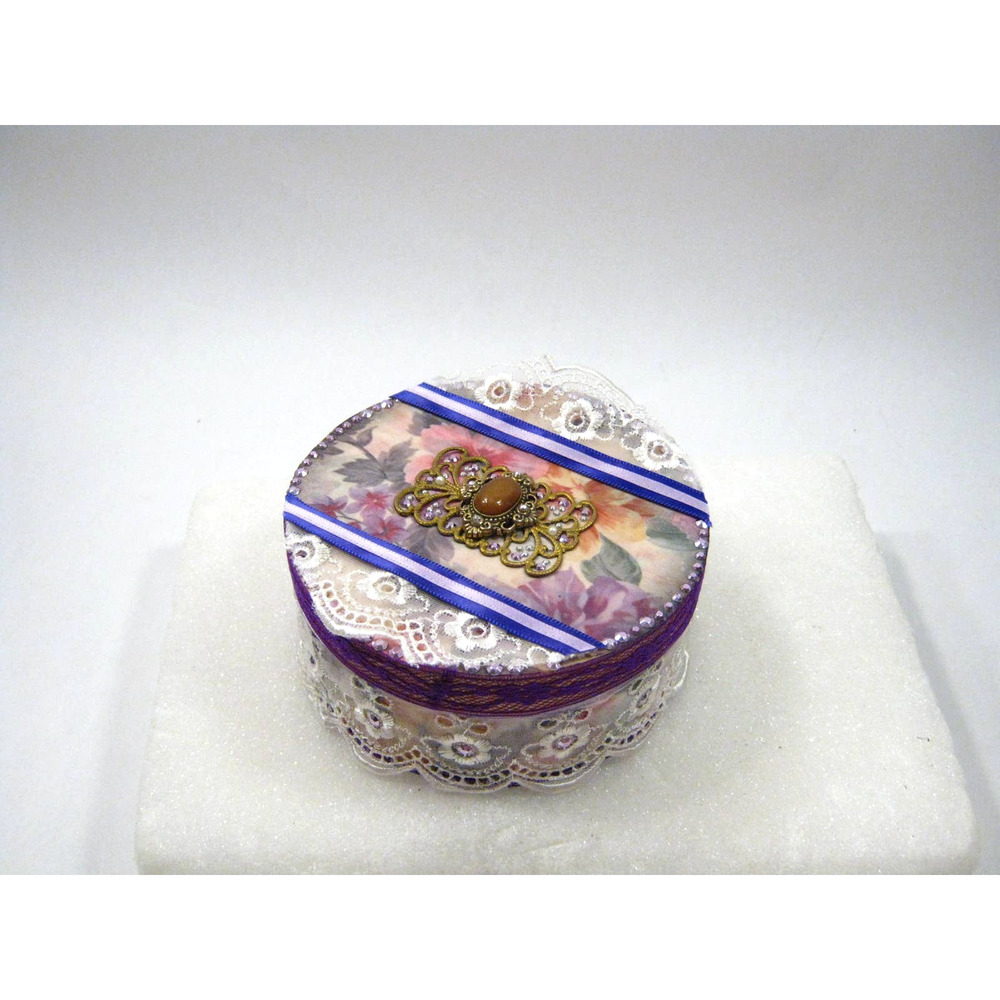 Handcrafted Keepsake Jewelry Trinket Prayer Box for Mementos Photos Desk Items - Picture 4 of 9